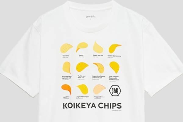 グラニフ×湖池屋、ポテトチップスTシャツやドンタコスの総柄シャツなどコラボアイテム