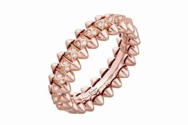 カルティエの「クラッシュ ドゥ カルティエ」新作ジュエリー、幾何学的な四角錐にダイヤモンド