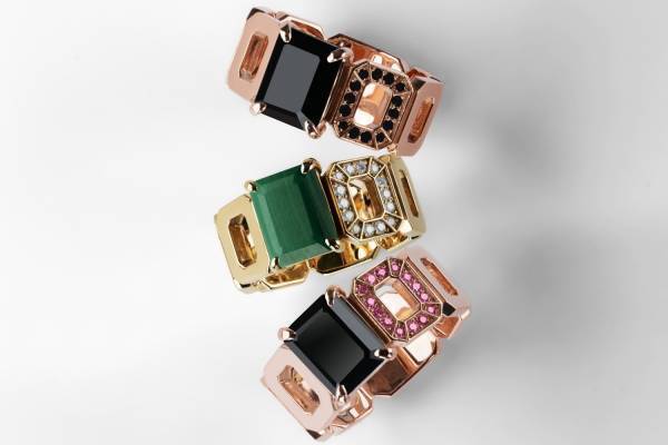 リーフェ ジュエリーの“シグネチャーリング”に限定カラー、マラカイトやブラックスピネル使用