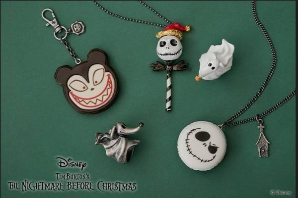 Q-pot.新作アクセサリー『ナイトメアー・ビフォア・クリスマス』ジャックのマカロン風ネックレスなど