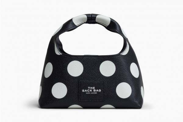 マーク ジェイコブス“ポルカドット柄”ワンハンドルバッグ＆ストラップを連ねたアンクルブーツ