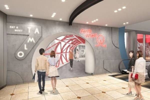 大阪・ヘップファイブに新飲食エリア「タムロ」オープン、ワッフルやハンバーグなど全14店舗が出店