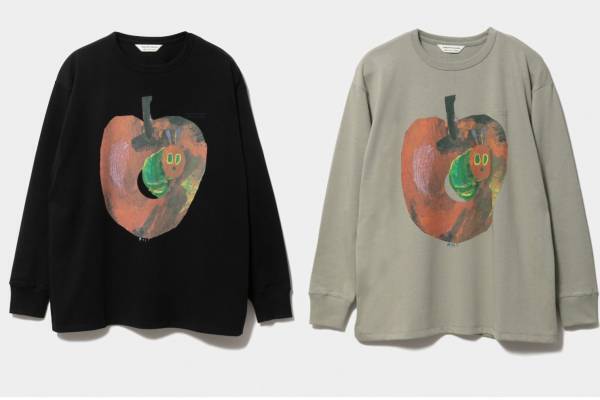 ビューティフルピープル×絵本『はらぺこあおむし』のTシャツ、大胆アート×コラボロゴ入りで