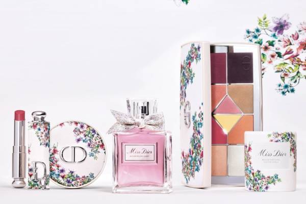 ディオール“メゾンのドレスルーム”着想23年秋コスメ、花々に彩られた限定アイシャドウやリップなど