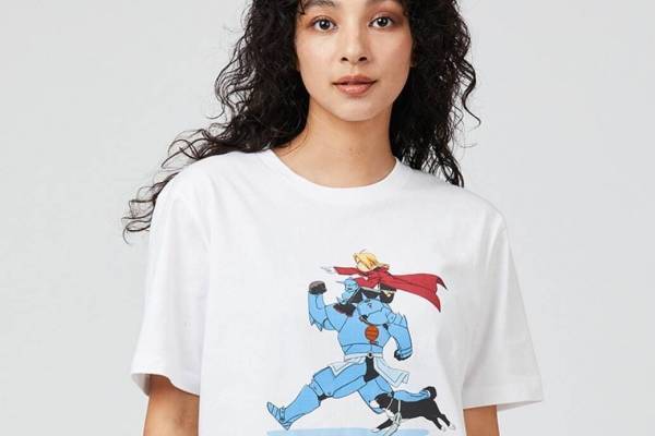 グラニフ×『鋼の錬金術師』エルリック兄弟とデンのTシャツ＆クセルクセス遺跡のスカート