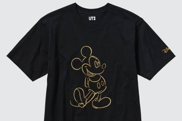 ユニクロ「UT」ディズニー100周年記念、輝くミッキーマウスのプリントTシャツ＆刺繍入りソックス