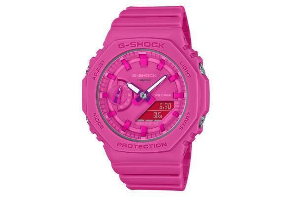 G-SHOCKの新作腕時計、オールピンクに仕上げたデジタル×アナログのコンビモデル