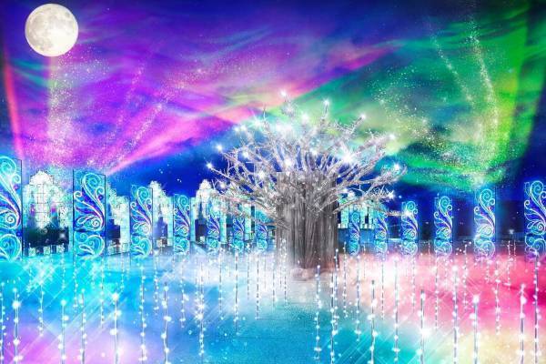 ラグーナテンボス23年イルミネーション、雲海やオーロラを表現した光の演出＆クリスマスマーケットも