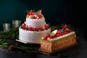 ウェスティンホテル東京23年クリスマスケーキ、サンタ＆雪だるまの賑やかな2段ショートケーキ