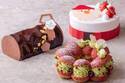 フォーシーズンズホテル京都23年クリスマスケーキ、“リース型”濃厚ピスタチオクリーム入りケーキなど