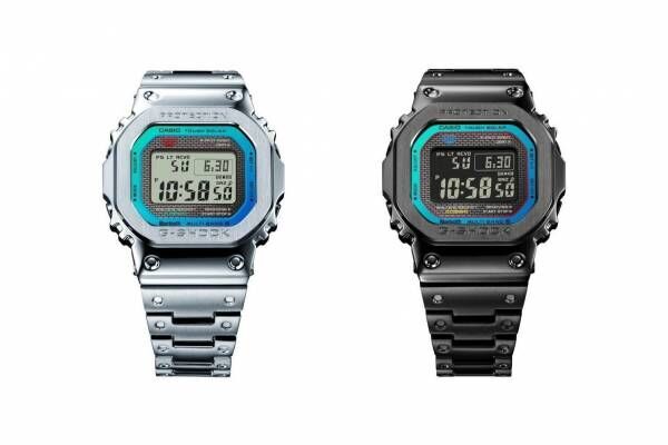 G-SHOCKフルメタルモデルの新作腕時計、マルチカラー×グラデーションの一体感のあるフェイス