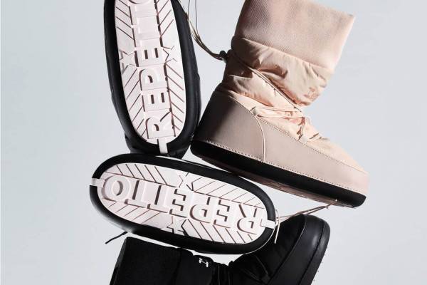 レペット23年秋冬新作ウォームアップブーツ、ベロア素材のバレエシューズも