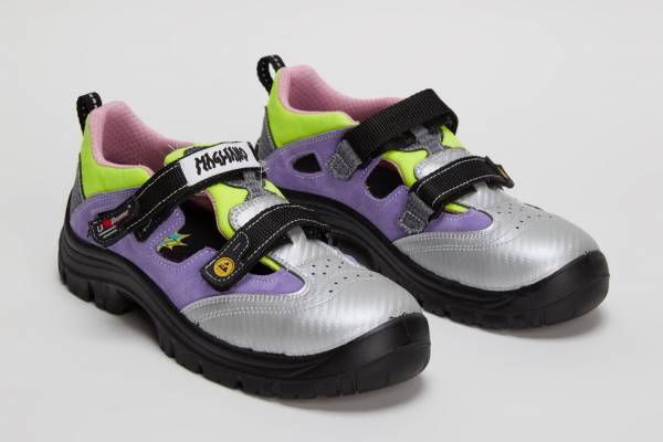 マリアーノ“鮮やかカラー”を効かせたカットアウトシューズ、伊・安全服メーカー「ユーパワー」とコラボ