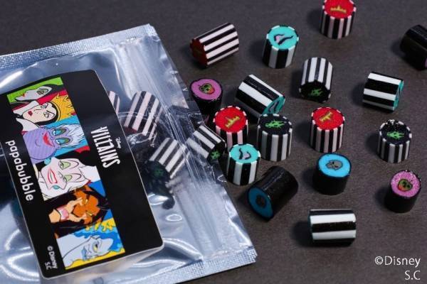 パパブブレ「ディズニーヴィランズ」キャンディ、毒リンゴ柄＆アースラの吸盤柄などレアフレーバーで