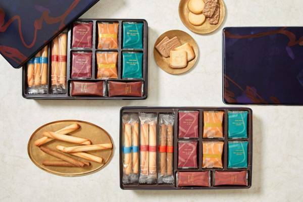 ヨックモックの人気クッキー缶「デリス」新作、「シガール」をはじめ6種or7種のクッキー詰め合せ