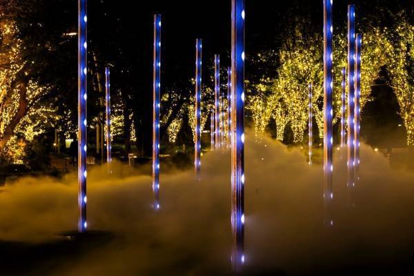 東京ミッドタウン“ゴールドに輝く”クリスマスイルミネーション、コーチとのコラボスケートリンクも