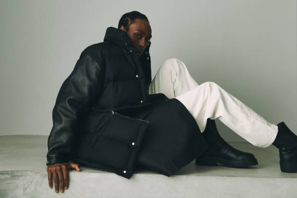 ヨーク“ファスナーで分解＆アレンジ”ダウンジャケット、シープレザー袖の吾亦紅＆ガーデン限定モデル