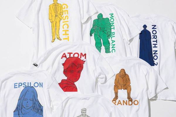 マンガート ビームス×Netflixアニメ「PLUTO」ゲジヒトやエプシロンを描いたコラボTシャツ