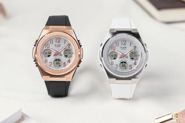 BABY-G「ジーミズ」デジタル×アナログ文字板の新作腕時計、メタルフェイスの上品な佇まい