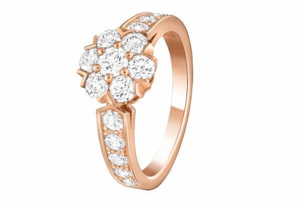 ヴァン クリーフ＆アーペル「フルーレット」新作ジュエリー、ダイヤモンドの“花冠”リングやネックレス