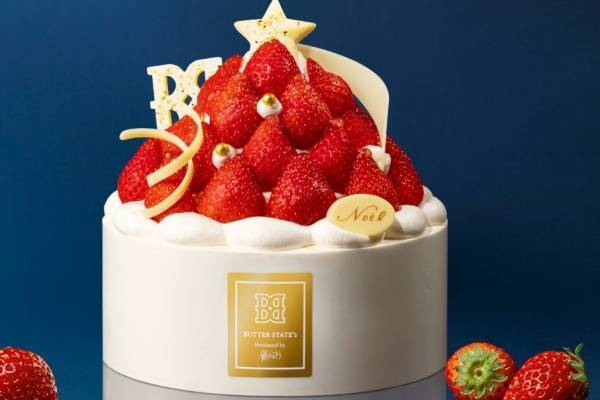 バターステイツの23年クリスマスケーキ、“苺のクリスマスツリー”ケーキやブーツ型ノエルなど