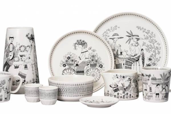 アラビアの名作食器シリーズ「エミリア」が復刻、美しい物語を紡ぐプレートやマグカップなど9種