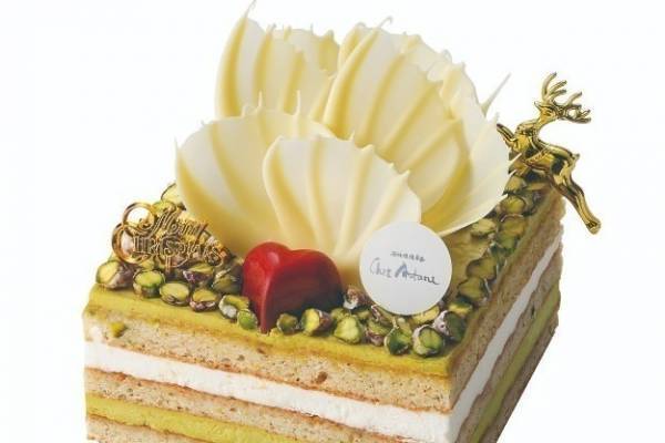 近鉄百貨店の2023年クリスマス、ハート型ラズベリーショコラ＆ピスタチオを敷き詰めたケーキなど