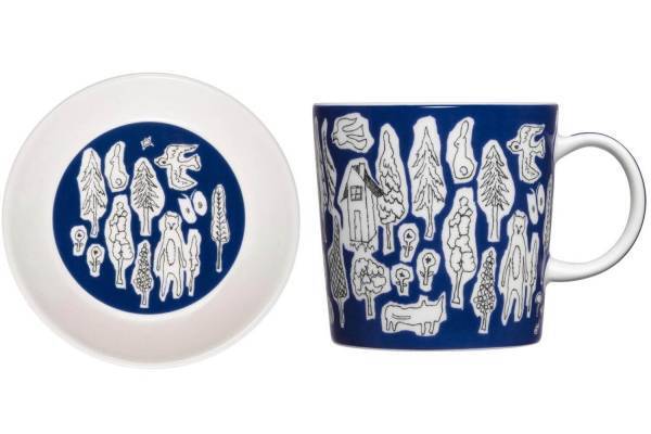 イッタラ×ミナ ペルホネンから森の日常を描いた磁器のマグやプレート、「ティーマ」をベースに