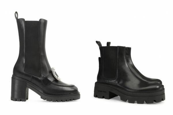 セルジオ ロッシの23年秋新作、煌めくバックル付きサイドゴアブーツやピンヒールの洗練ショートブーツ