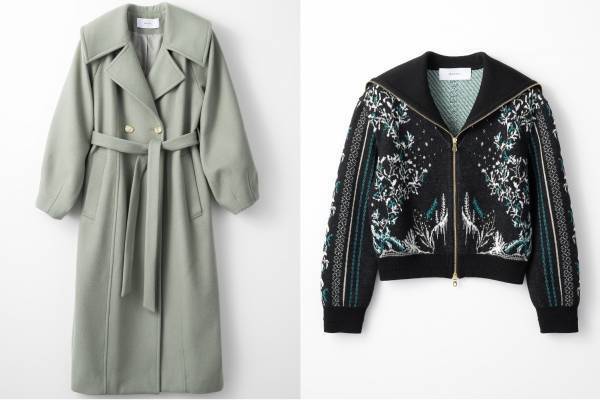 ミューラル、ボリューム袖のウールコート＆“雪化粧”のジャカードニット - 東京で試着会を開催