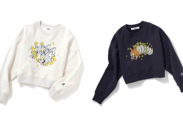 ファーファー『トムとジェリー』コラボウェア、遊び心溢れるプリントスウェット＆“三日月”バッグ