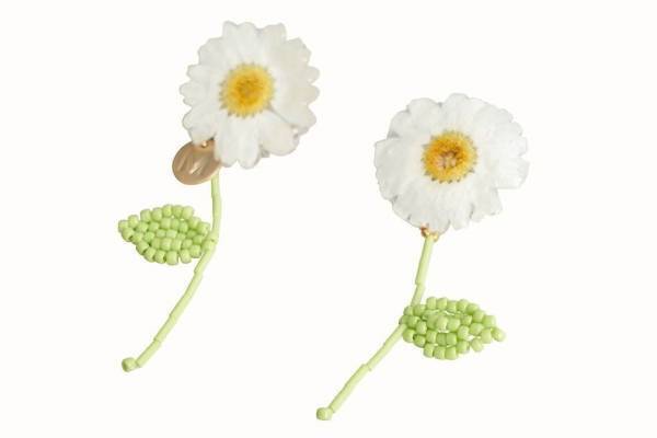 ミュベール新作アクセサリー、押し花イヤリング＆花冠ネックレス - “花”モチーフのレースバッグも