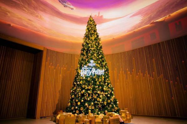 スタジオツアー東京2023年クリスマス・ライトアップ - ツリー＆イルミネーション装飾、限定フードも