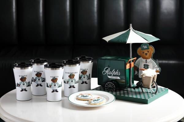 ラルフズ コーヒー5周年記念グッズ - バリスタ姿のポロベアタンブラー＆カップ型クッキー