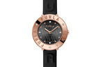 フルラの新作腕時計「フルラ エッセンシャル」ロゴ入りレザーストラップ×クリスタル煌めく文字盤で
