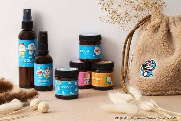 ザ・プロダクト「ドラえもん」限定デザインのヘアケア、ヘアワックスやドライシャンプーなど