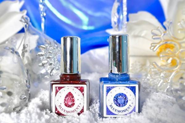 出版社生まれのネイル「秘めごとネイル」クリスマス限定“宝石”カラー、レッドスピネル＆タンザナイト