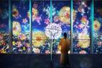 あべのハルカス展望台の夜景にデジタルの花々が咲く、ネイキッドによるプロジェクションマッピングショー