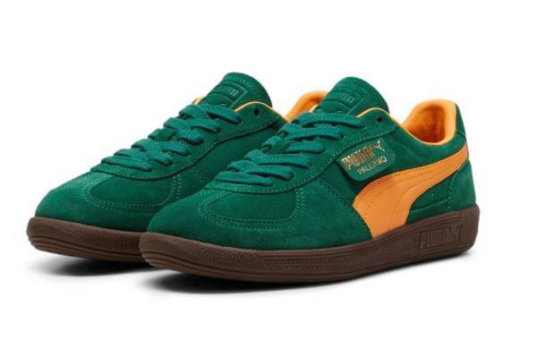プーマ「パレルモ」新作スニーカー、“レトロな80年代モデル”にグリーン×オレンジなど鮮やかカラー