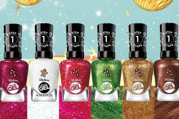 サリーハンセン“クリスマス”着想の23年冬ネイル、グリッター煌めくレッド＆グリーンなど全6色