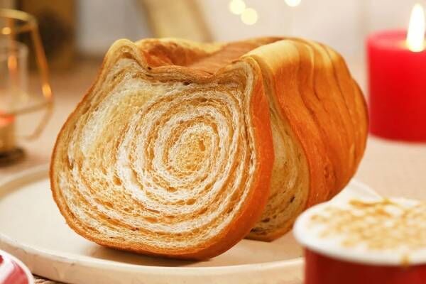 ねこ型食パン「ねこねこ食パン」冬限定フレーバー“キャラメルマキアート”、やさしい大人の甘さ