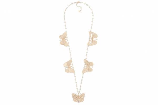 「ディオール メタモルフォーゼ」“蝶”モチーフの新作ジュエリー、パールと合わせたネックレスなど