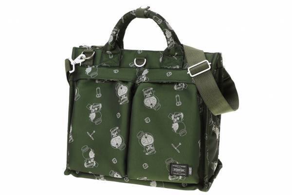 ポーター×「ドラえもん」の限定バッグ＆Tシャツ、ドラえもんや秘密道具をジャカード織で