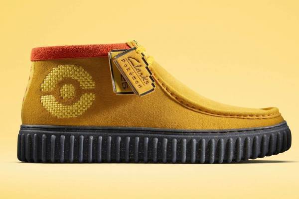 クラークス×ポケモンのコラボシューズ、ピカチュウ・フシギダネ・ヒトカゲ・ゼニガメの「トーヒル」