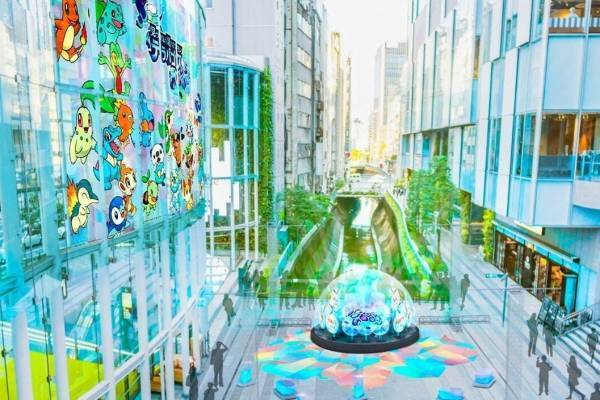 伝説のポケモン「テラパゴス」が出現するイルミネーションが渋谷で、幻想的な光＆歴代御三家のホログラム