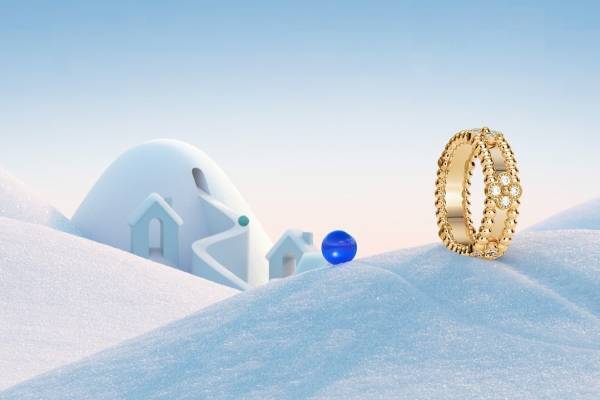 ヴァン クリーフ＆アーペル「ペルレ」コレクション、“ゴールドビーズ”主役のペンダント＆リングなど