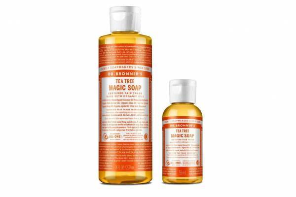 ドクターブロナー24年春ボディケアキット、“爽やかティーツリーの香り”のオーガニックソープセット