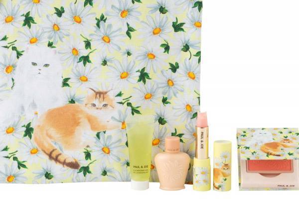 ポール & ジョー ボーテ"猫の日”限定コスメ、ジプシー＆ヌネットを描いたリップケース＆花柄ポーチ