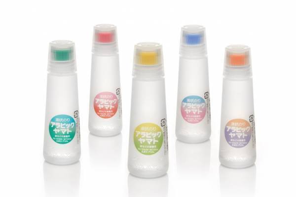 「アラビックヤマト」“透明のり”の限定バージョン、ドロップ着想グラデラベル＆カラーキャップ