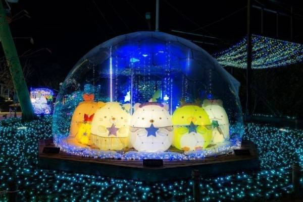 「すみっコぐらしイルミネーション」関東最大級さがみ湖イルミリオンとコラボ、グッズ＆メニューも